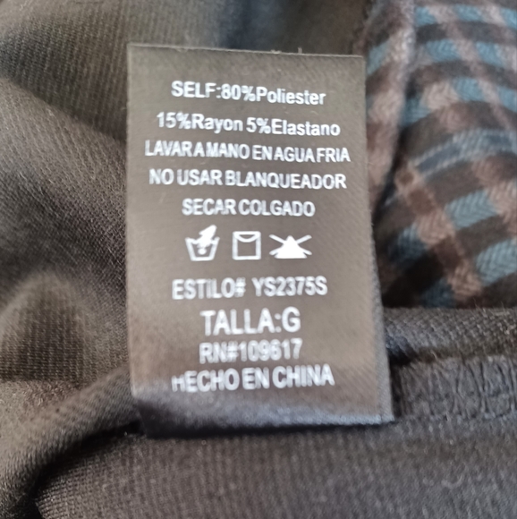 NEW WITH TAGS Shinestar COLLECTION Plaid Pencil Skirt SIZE: L STYLE: YS2375S - Picture 5 of 5